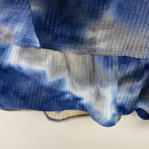 Anthropologie Eri and Ali Tie Dye Long Sleeve Waffle‎ Knit Top Size XS Bohemian - Picture 7 of 15